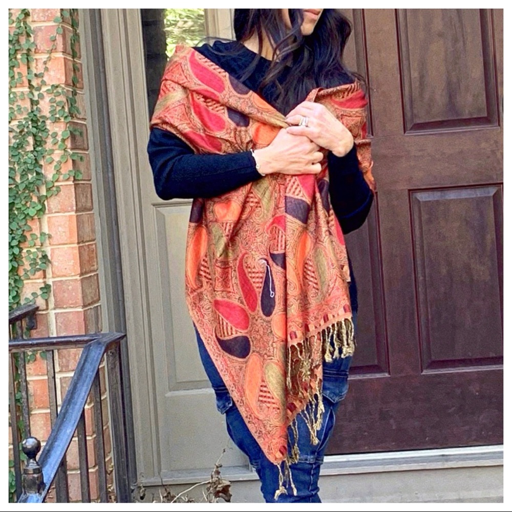 Gorgeous Moroccan Cashmere Pashmina scarf/Shawl - Picture 2 of 6